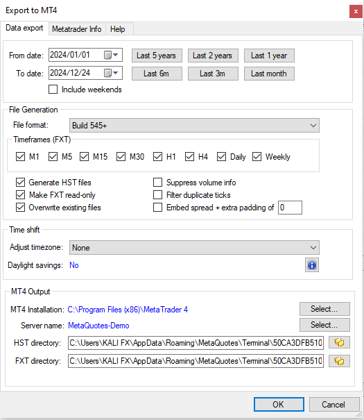 Tickstory symbol selection